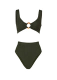 Nadine Bikini - Metallic Khaki