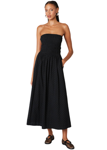 River Dress - Black Eyelet