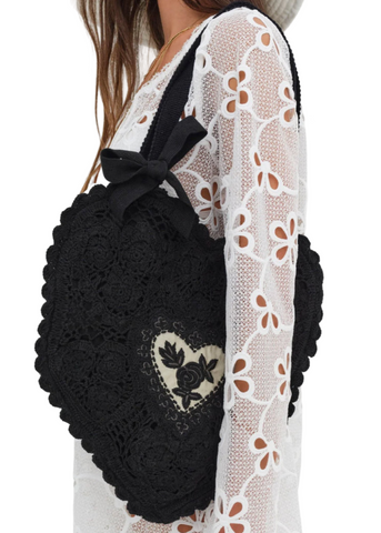 Crochet Heart Bag