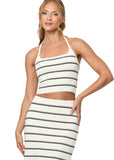Positano Top - Mykonos Stripe