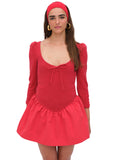 Aliyah Pointelle Mini Dress