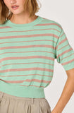 Colette Sweater - Green Stripe