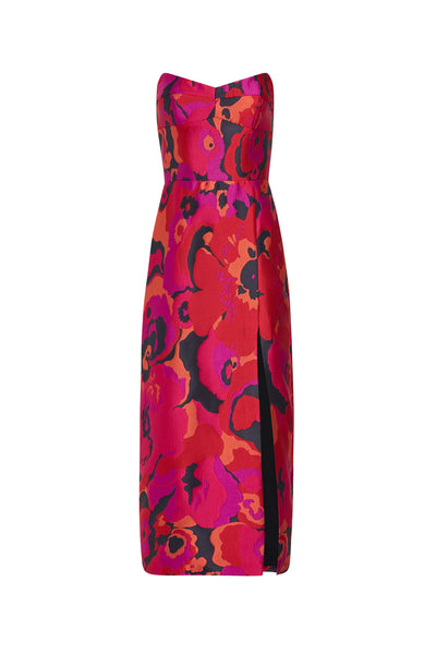 Ivy Midi Dress - Pink Multi