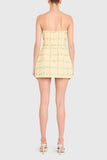 Bethany Skort Romper - Strapless Yellow
