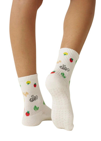 Italian Vacay Pilates Sock