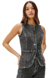 Portola Vest - Washed Charcoal
