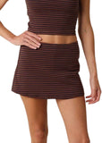 Zoey Striped Knit Skort