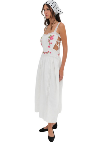 Jolene Embroidered Midi Dress