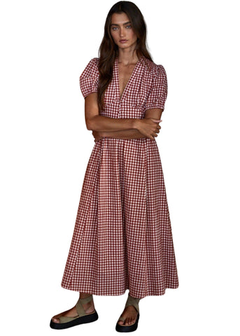 Cottage Gingham Maxi