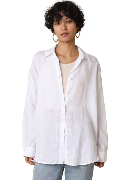 Jada Linen Shirt - White