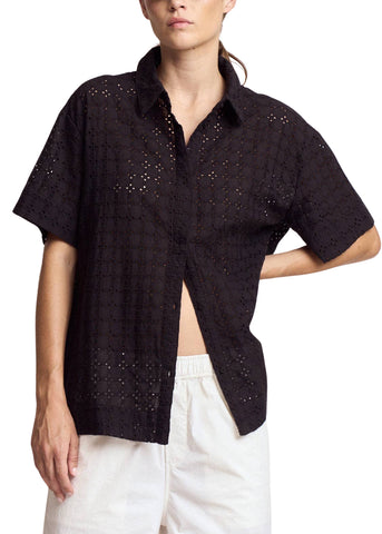 Eyelet Resort Button Down