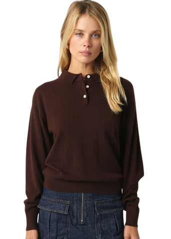 Nancy Knit Top - Brown