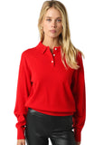 Nancy Knit Top - Red