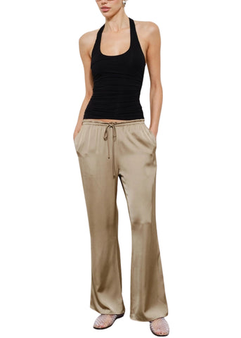 Cordelia Satin Drawstring Lounge Pants