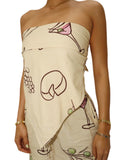 Cocktail Hour Scarf Top - Butter