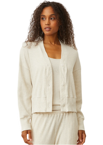 Brushed Rib Cardigan