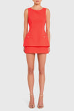 Maven Skort Romper - Crimson