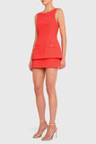 Maven Skort Romper - Crimson