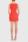 Maven Skort Romper - Crimson