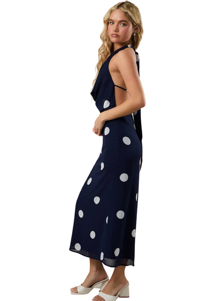 Polka Dot Scarf Dress