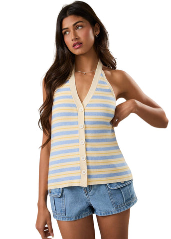 At the Dock Stripe Halter Top