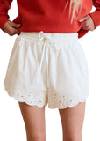 Scallop Eyelet Shorts