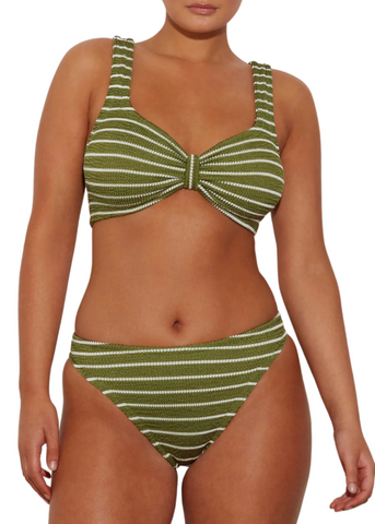 Bonnie Bikini - Metallic Moss