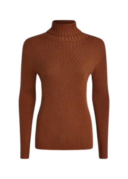 Esme Rib Roll Neck Top