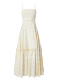 Ruffle Flare Midi Dress