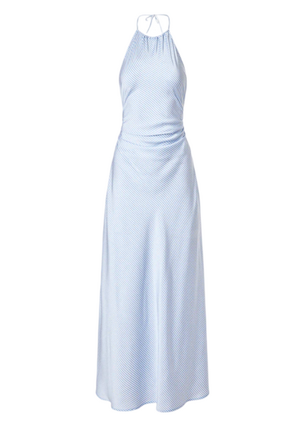 Halter Tie Neck Maxi Dress