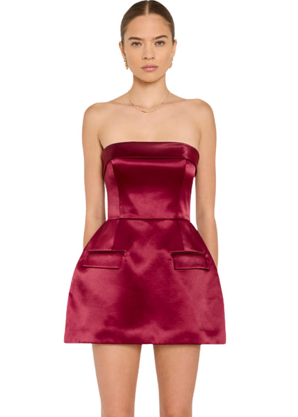 Lucienne Skort Romper - Wine