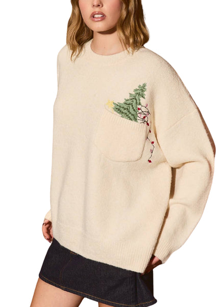 Christmas Tree Pocket Sweater