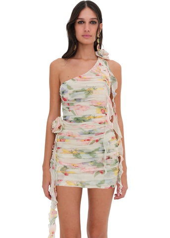Abby One Shoulder Mini Dress