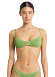 Gracie Balconette Top - Matcha Palm