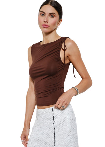 Ramona Ruched Shoulder Top
