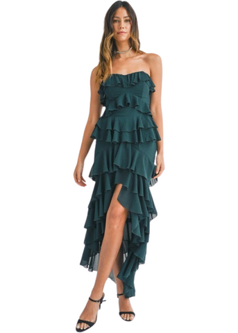 Serena Ruffle Tiered Maxi Dress