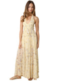 Sabrina Halter Floral Maxi Dress