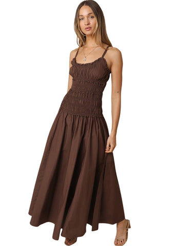 Luna Smocked Maxi Cotton Dress