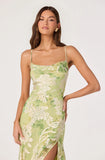 Gaia Dress - Light Green Floral