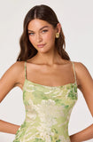 Gaia Dress - Light Green Floral