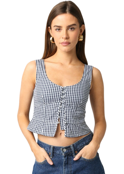 Jen Checkered Top