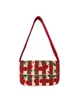 Cherries Stripes Beaded Shoulder Bag