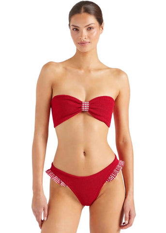 Jean Bikini - Red Gingham