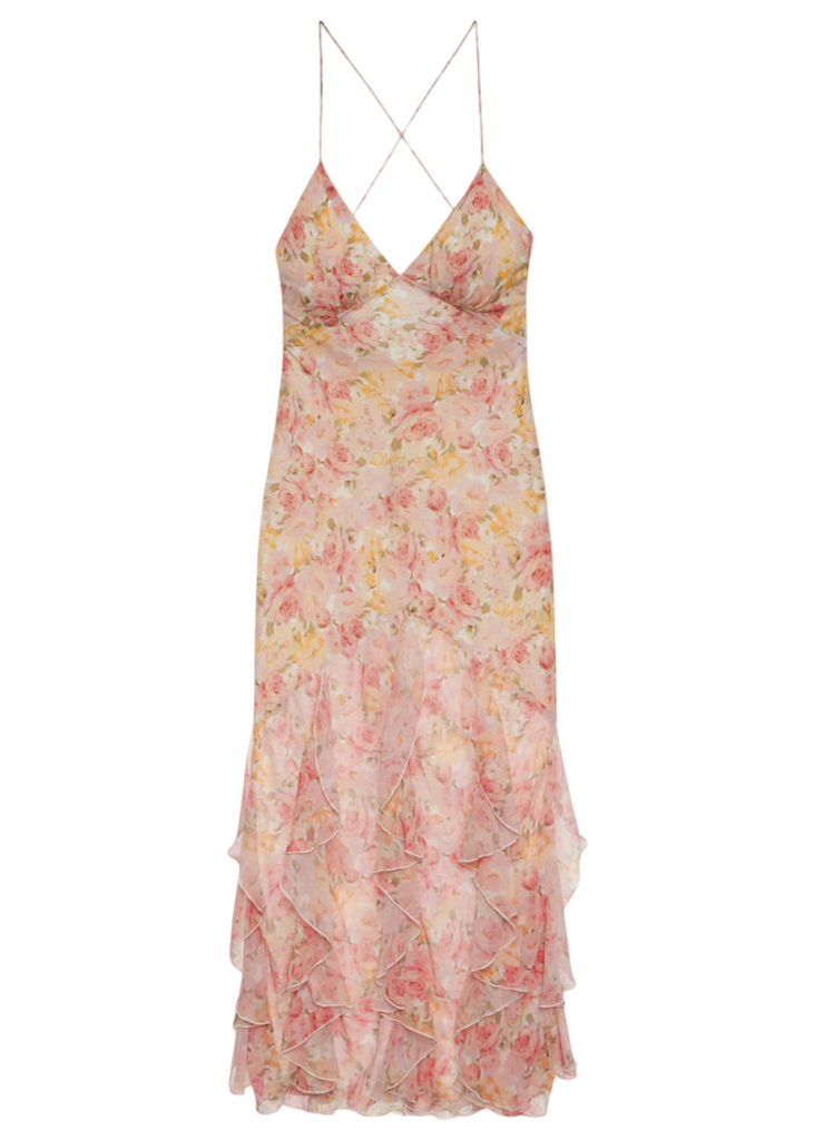 For Love & Lemons Elea Maxi Dress - Peach | VIDA MOULIN For Love & Lemons Elea Maxi Dress - Peach | VIDA MOULIN