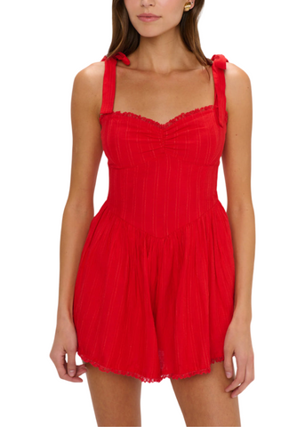 Regal Romper - Red