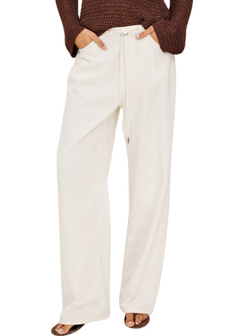 Normandie Relaxed Pant - Ivory