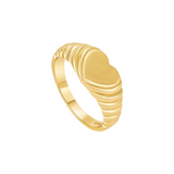 Este Heart Signet Ring