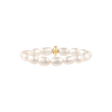 Sage Pearl Stacking Ring
