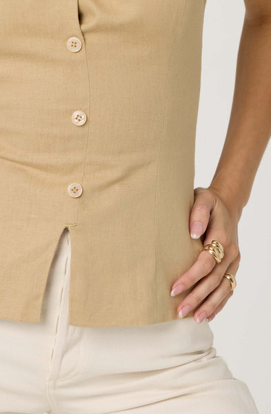 Yaritza Vest - Khaki