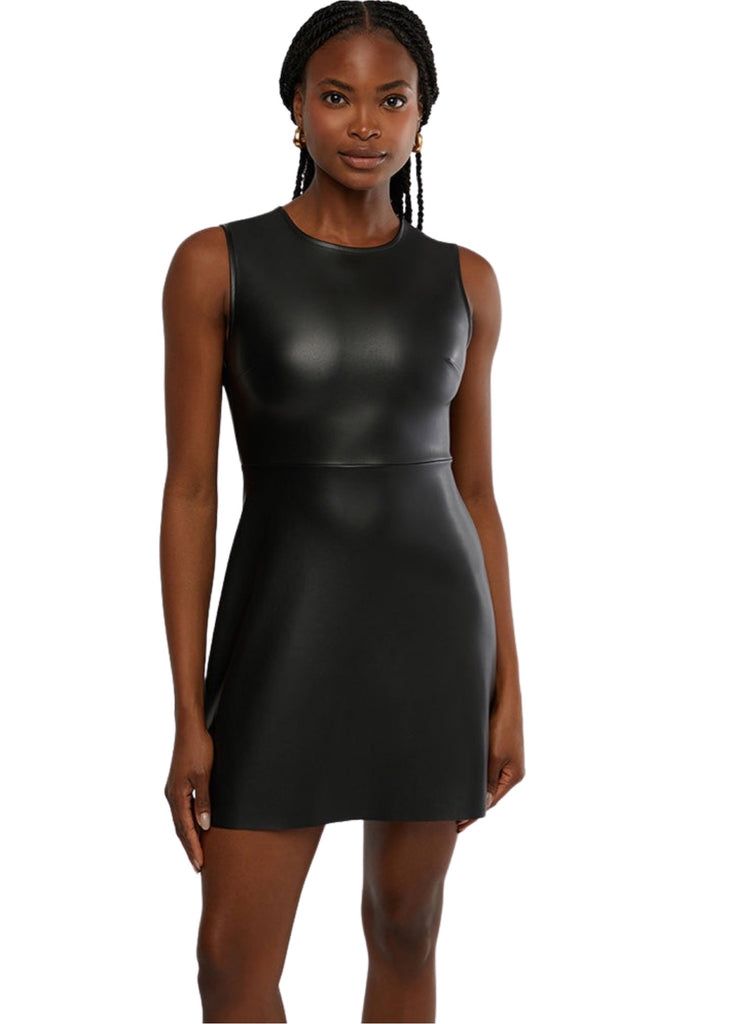 muscle tank mini dress WeWoreWhat Ruched Muscle Tank Mini Dress in Red